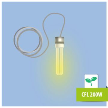 Kit luce vegetativa indoor CFL 200W